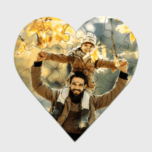 Puzzel in de vorm van een hart